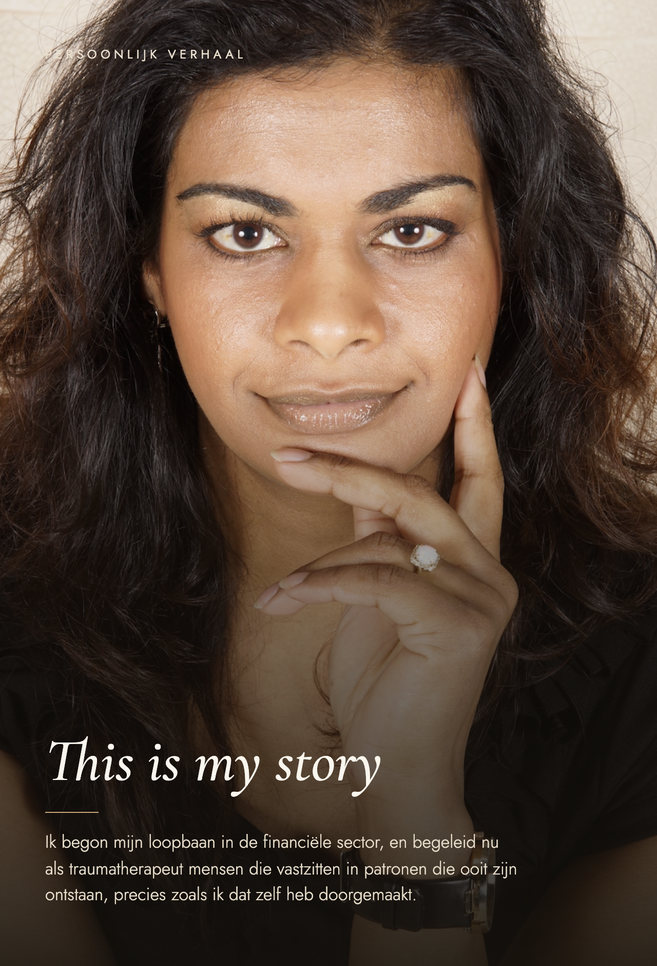 Sharoepa Janki, traumatherapeut bij Mariposha in Den Haag. This Is My Story Sharoepa Janki, traumatherapeut bij Mariposha in Den Haag